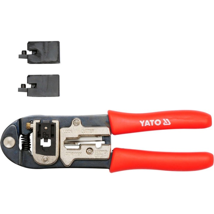 Клещи за кримпване на телефонни букси Yato, 4P, 6P, 8P