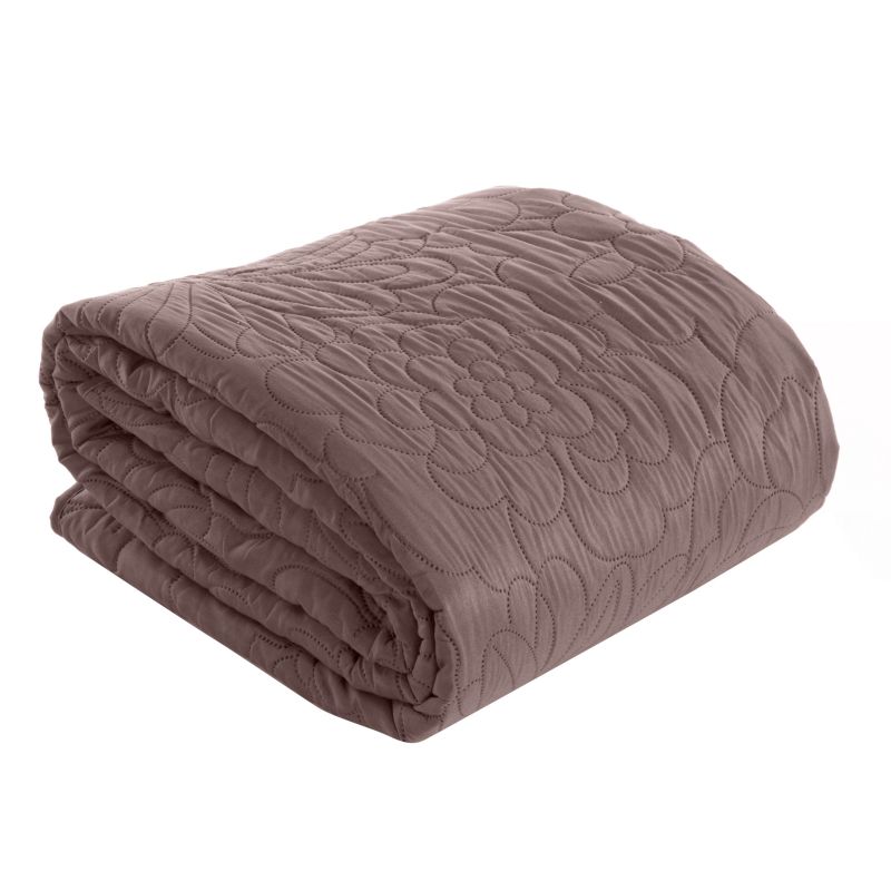 Cuvertura de Pat decorativa, Eurofirany, 200x220, ALARA-4, Roz inchis