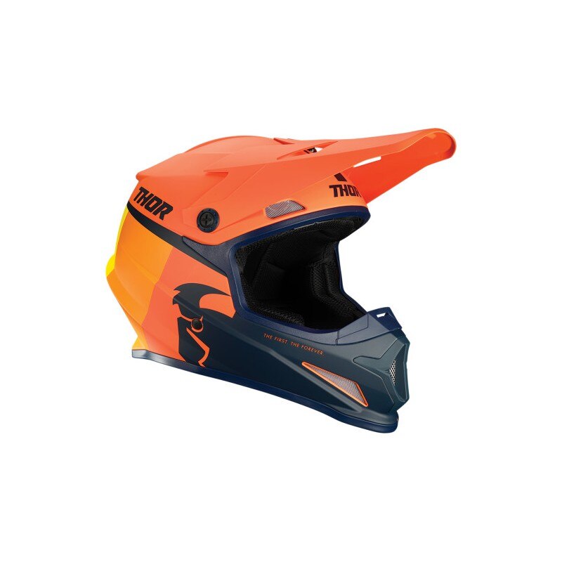 Casca Atv/Cross Thor Sector Racer, bleumarin/portocaliu, marime L