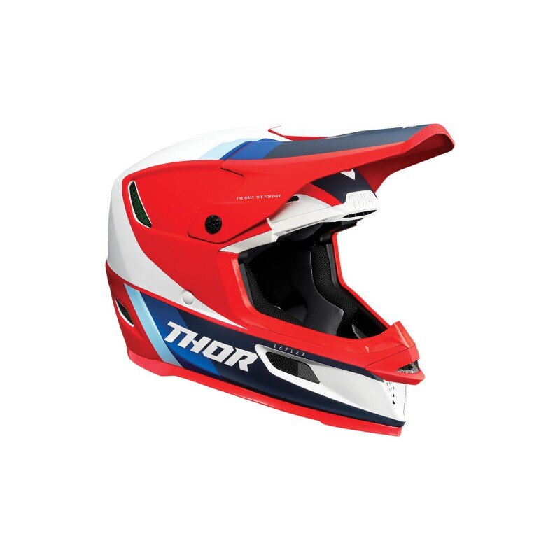 Casca Atv/Cross Thor Reflex Apex rosu/alb/albastru, marime L