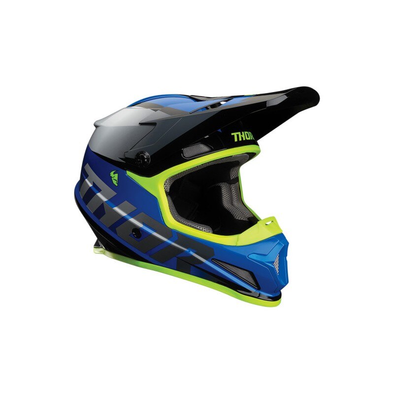 Casca Atv/Cross Thor Sector Fader, negru/albastru, marime M