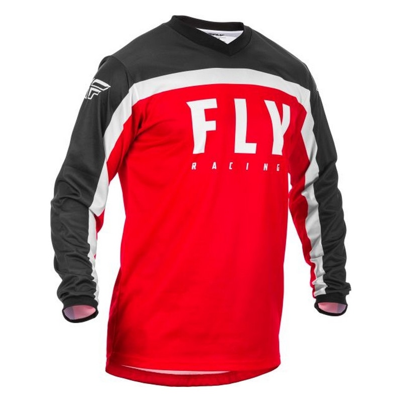Tricou cross/enduro Fly Racing F-16, negru/rosu/alb, marime 2XL