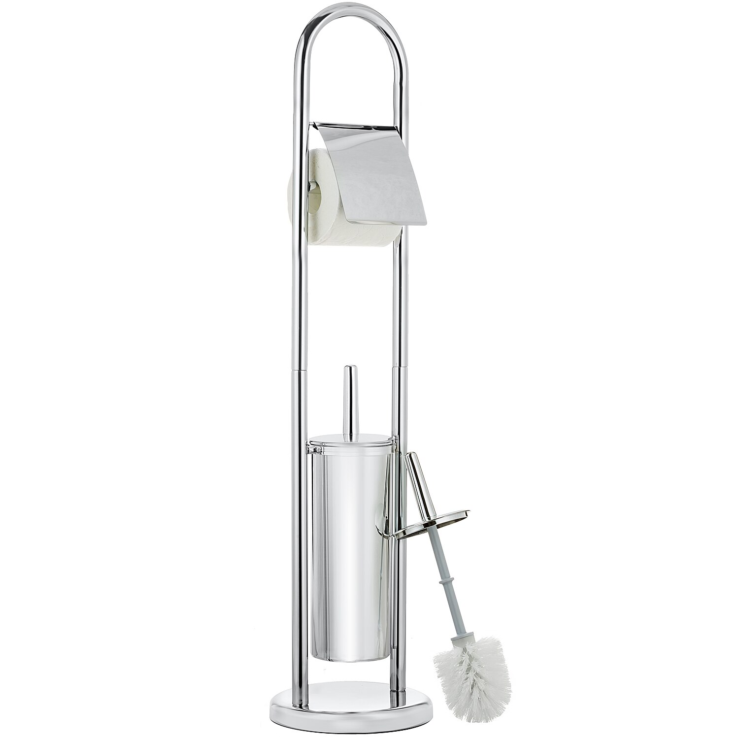 Perie de toaleta si suport hartie Tatkaft 13070, cromat