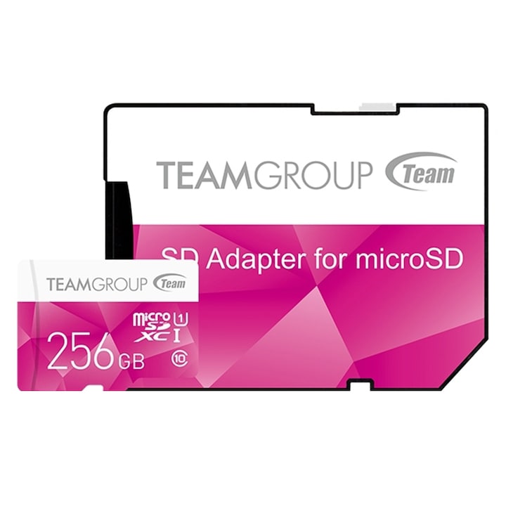 Карта памет MicroSD Team Protect, 256 GB, Class 10 + SD адаптер