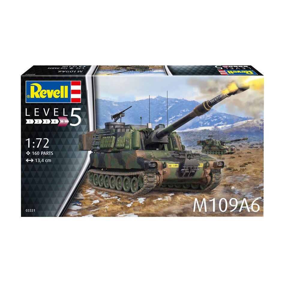 Vehicul militar Revell Obuzier M109A6 179 piese