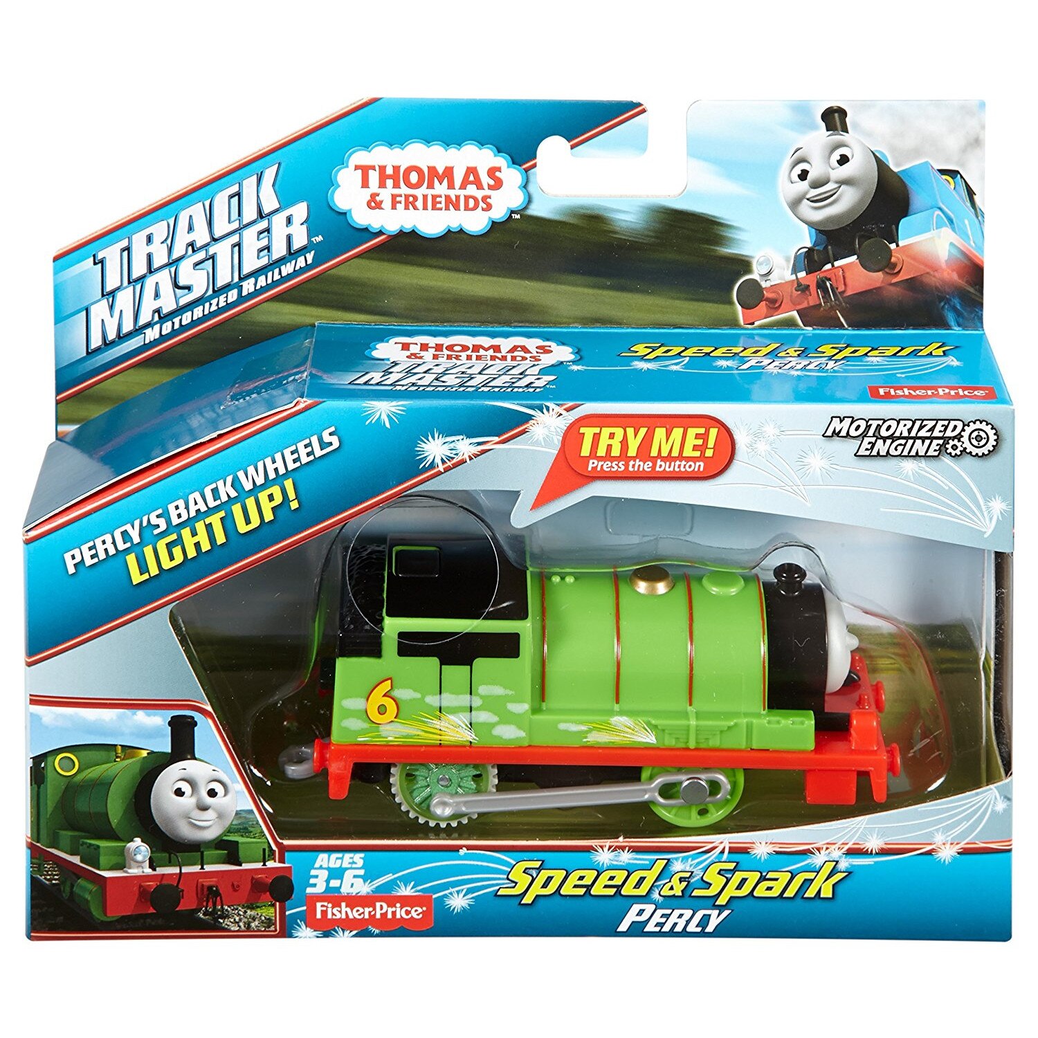 Locomotiva cu scantei TrackMaster, Percy