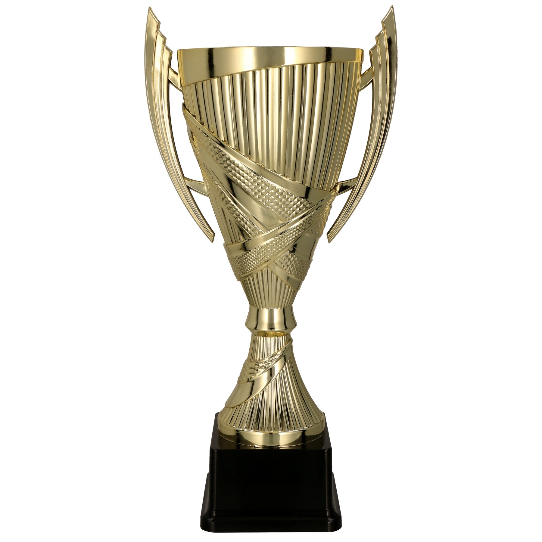 Cupa Orsona,aurie,19.5 cm cu piedestal din plastic negru
