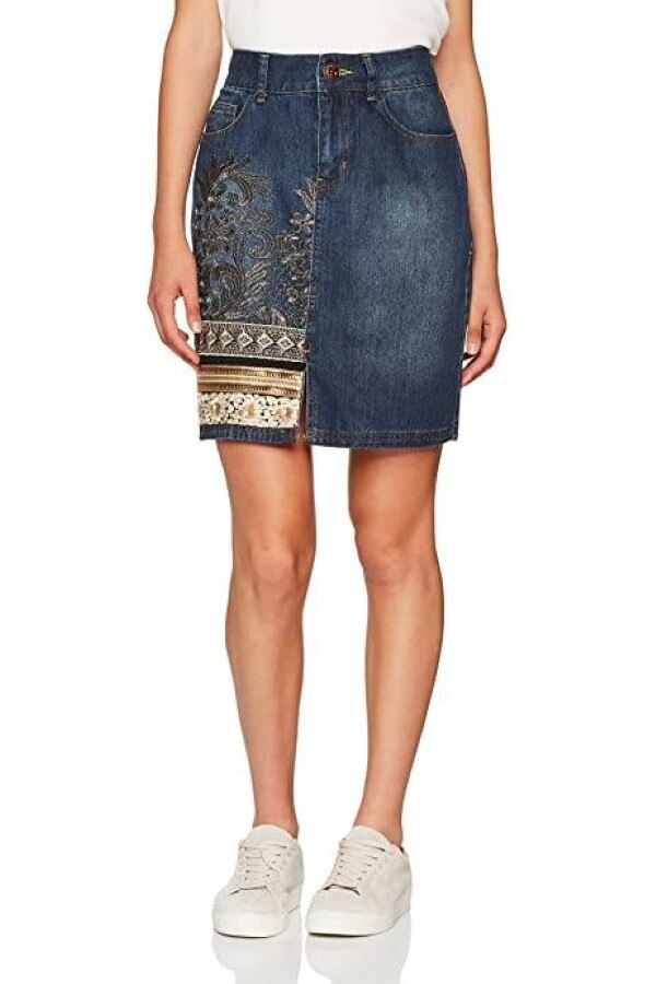 Fusta Desigual, Cathy, 34, Bleumarin