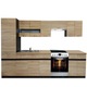 Set Bucatarie Junona 3B1, Stejar Sonoma, 290 x 195,5 x 60 cm