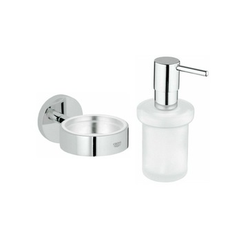 Suport perete + dozator sapun GROHE Essentials Suport perete + dozator sapun GROHE Essentials