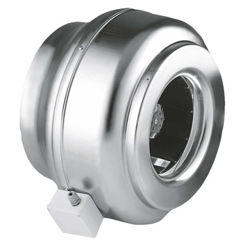 Ventilator industrial centrifugal de tubulatura, Dospel WK 250, diametru 250 mm, 1600 mc/h, IPX4, 210 W, Metal, Negru Ventilator industrial centrifugal de tubulatura, Dospel WK 250, diametru 250 mm, 1600 mc/h, IPX4, 210 W, Metal, Negru