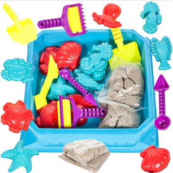 Set de modelat idealStore Nisip Kinetic cu 8 Matrite, 4 Ustensile, Cutie Depozitare Nisip Kinetic Set de modelat idealStore Nisip Kinetic cu 8 Matrite, 4 Ustensile, Cutie Depozitare Nisip Kinetic