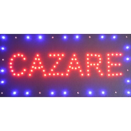 Reclama Text LED Cazare / de interior, animatie luminoasa dinamica, MyStyle®