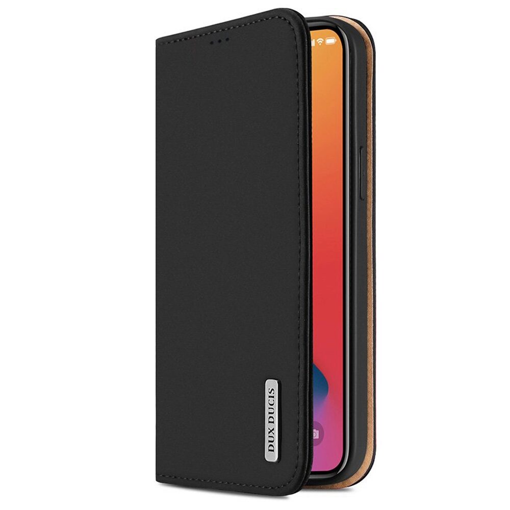 Husa Carte Dux Ducis Wish (Piele Naturala) pentru iPhone 12 Mini (5.4