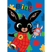 Paturica copii Bing Hoppity Voosh 100 x 140 cm, SunCity, Albastru