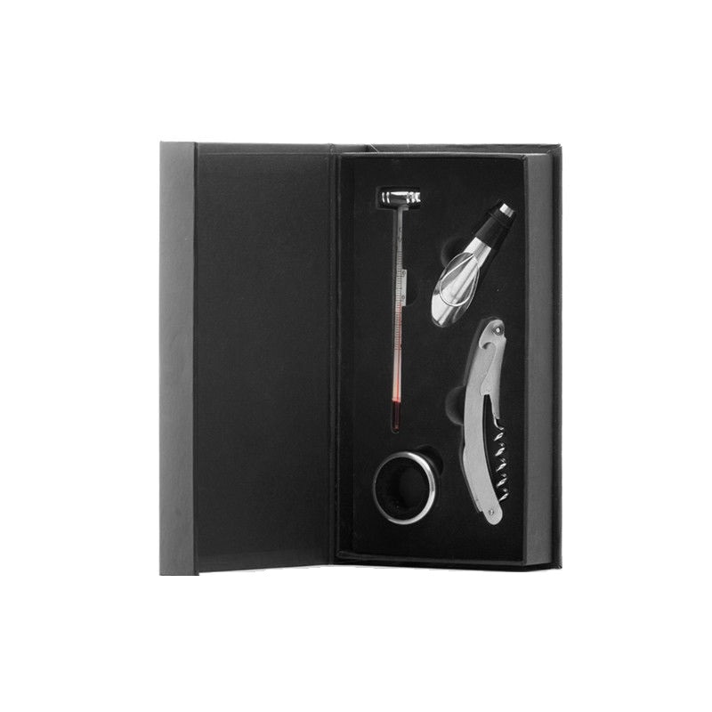 Set accesorii vin Koopman,4 piese,inox,cutie cadou