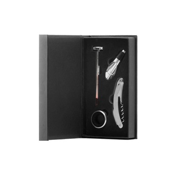 Set accesorii vin Koopman,4 piese,inox,cutie cadou Set accesorii vin Koopman,4 piese,inox,cutie cadou
