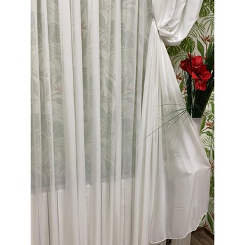Perdea voal matase alba  Perdea voal matase alba
