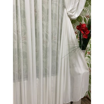 Perdea voal matase alba  Perdea voal matase alba