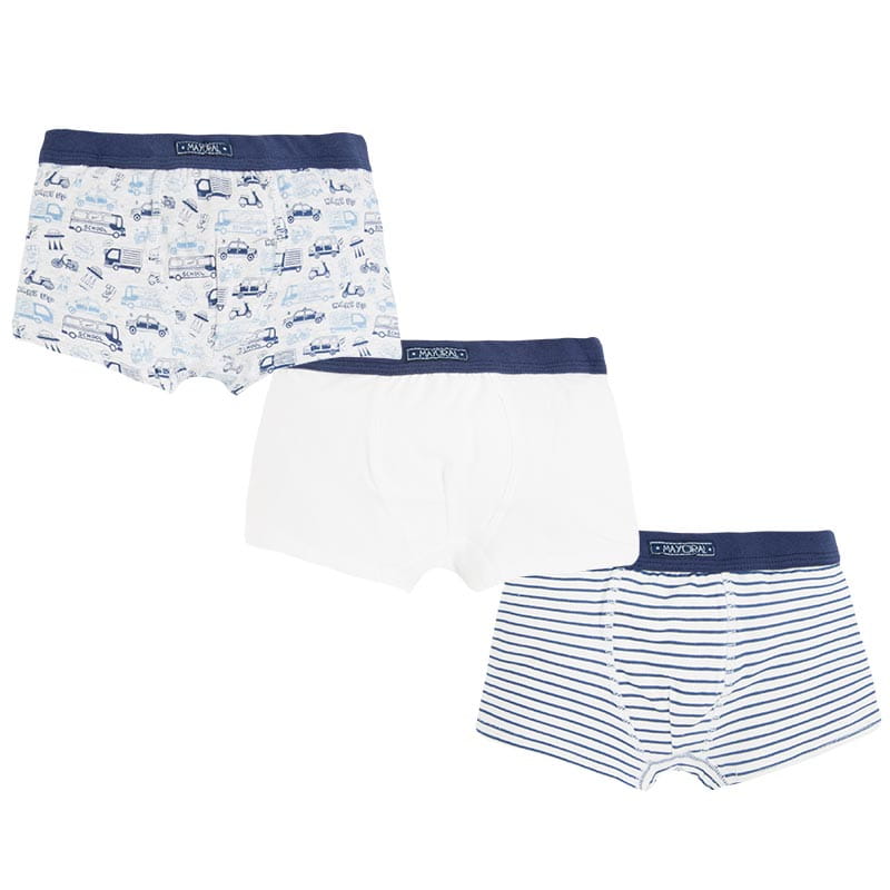 Set boxeri,Mayoral, baieti, alb/albastru, 8 ani