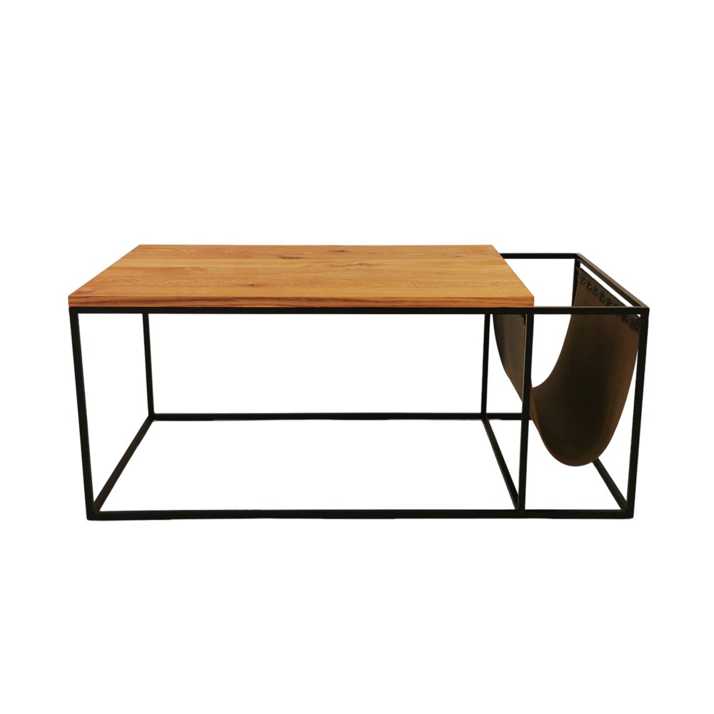 Masuta MENTOR, modern, metal/stejar 100 x 50 x 40 cm