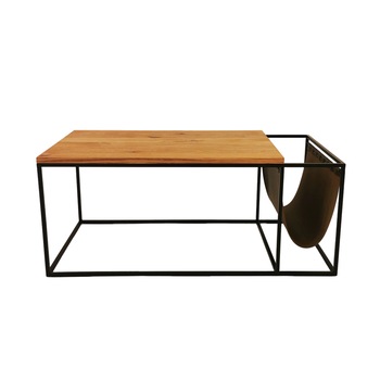 Masuta MENTOR, modern, metal/stejar 100 x 50 x 40 cm Masuta MENTOR, modern, metal/stejar 100 x 50 x 40 cm