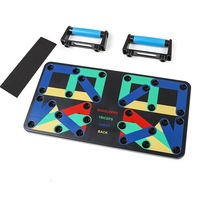 Set placa cu manere pentru flotari, Aftermarket, push-up board, antrenament pentru piept, spate, umeri, triceps, ABS, multicolor