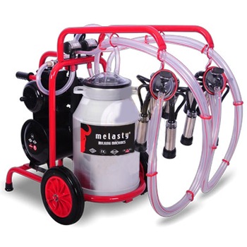 Aparat compact de muls vaci TK 2 PK economic cu 2 posturi de aluminiu Aparat compact de muls vaci TK 2 PK economic cu 2 posturi de aluminiu