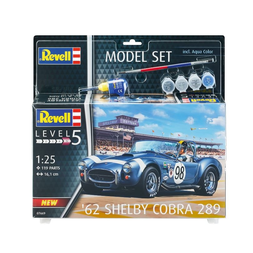 Automodel de construit Revell 62 Shelby Cobra 289 121 piese