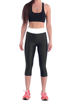 Colanti 3/4 dama Uniquely Zero, alb/negru, marimea S Colanti 3/4 dama Uniquely Zero, alb/negru, marimea S