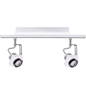 Aplica Phase, Paulmann, 2 surse de iluminat, 230 V, metal, crom/alb Aplica Phase, Paulmann, 2 surse de iluminat, 230 V, metal, crom/alb