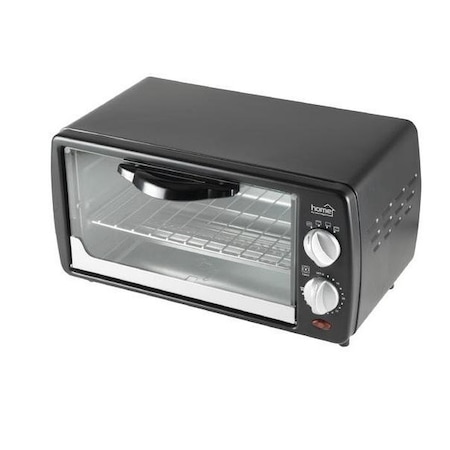 Cuptor electric profesional cu Putere 800 W, Prajire Superioara si Inferioara, Temporizare de maxim 60 min, Maner Izolat Termic, Carcasa Metalica, Perete Dubla, Negru