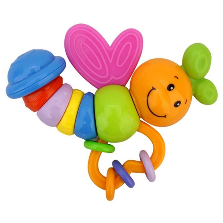 Extra csörgős játék BabyMix 46282, Multicolor 0-3 hónap