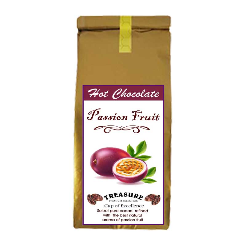 Ciocolata calda cu aroma de Fructul Pasiunii,200 g ,Treasure