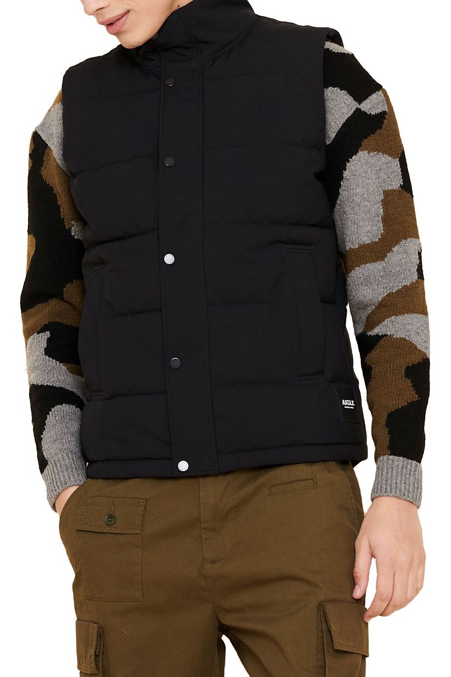 Vesta pentru barbati, Aigle Munder, Negru