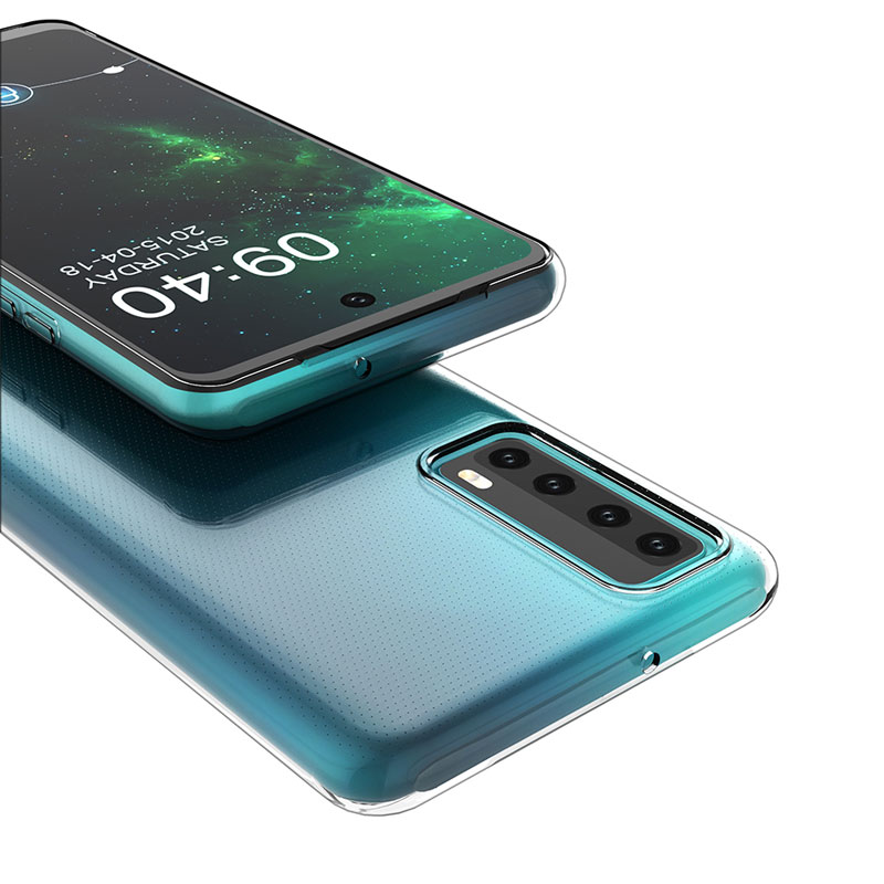 Husa compatibila Huawei P Smart 2021 - silicon ultraslim clear, Transparenta - iShield®