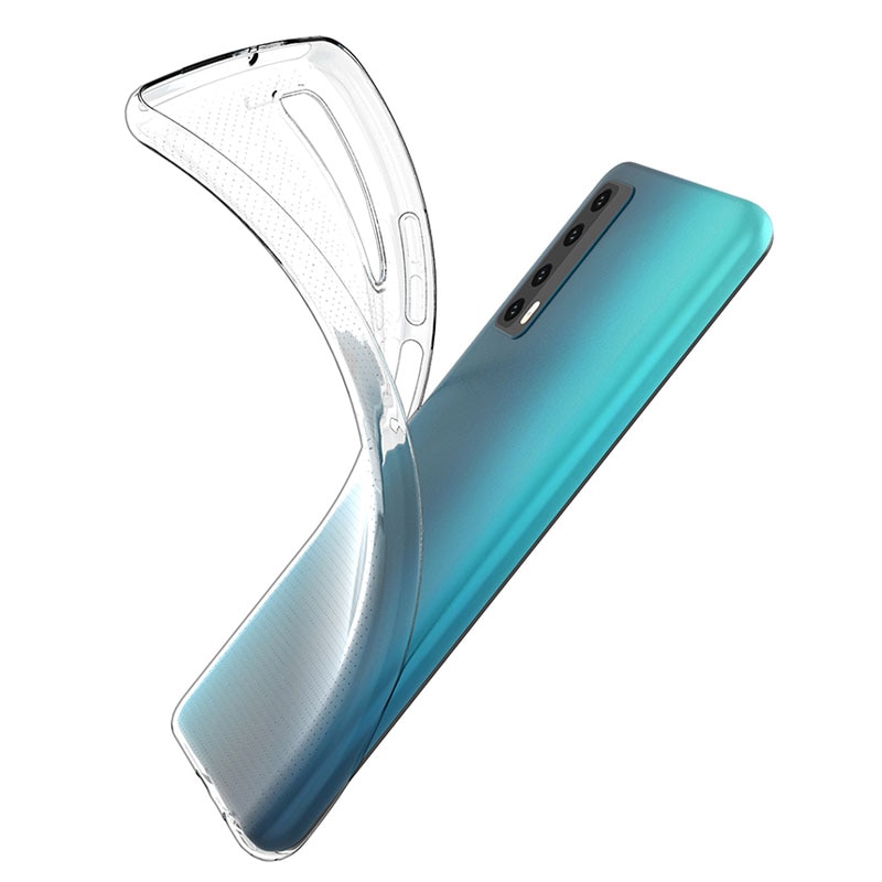 Husa compatibila Huawei P Smart 2021 - silicon ultraslim clear, Transparenta - iShield®