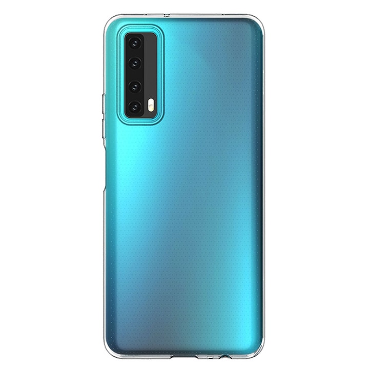 Husa compatibila Huawei P Smart 2021 - silicon ultraslim clear, Transparenta - iShield®