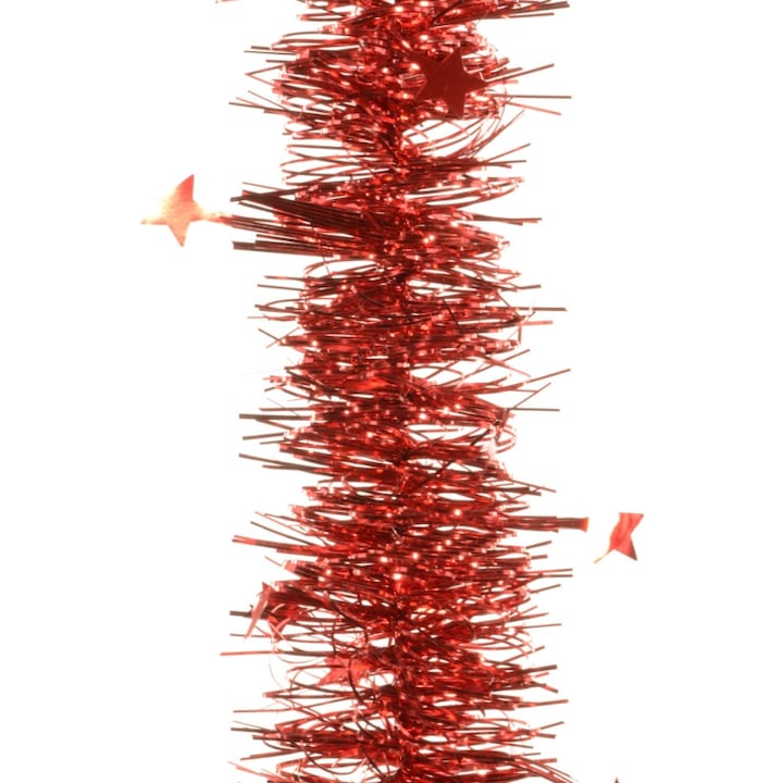 Beteala spirala cu stele 100 mm rosie