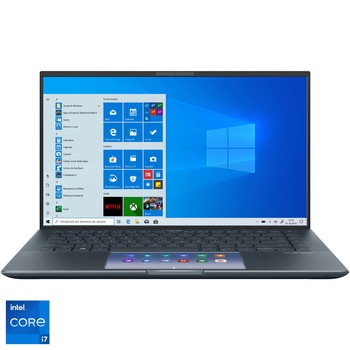 Laptop ultraportabil ASUS ZenBook 14 UX435EA cu procesor Intel® Core™ i7-1165G7, 14 Laptop ultraportabil ASUS ZenBook 14 UX435EA cu procesor Intel® Core™ i7-1165G7, 14