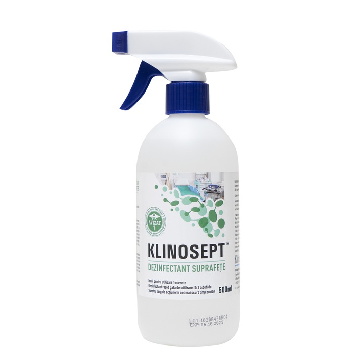 Dezinfectant rapid pentru suprafete - pe baza de acool - KLINOSEPT 500 ml