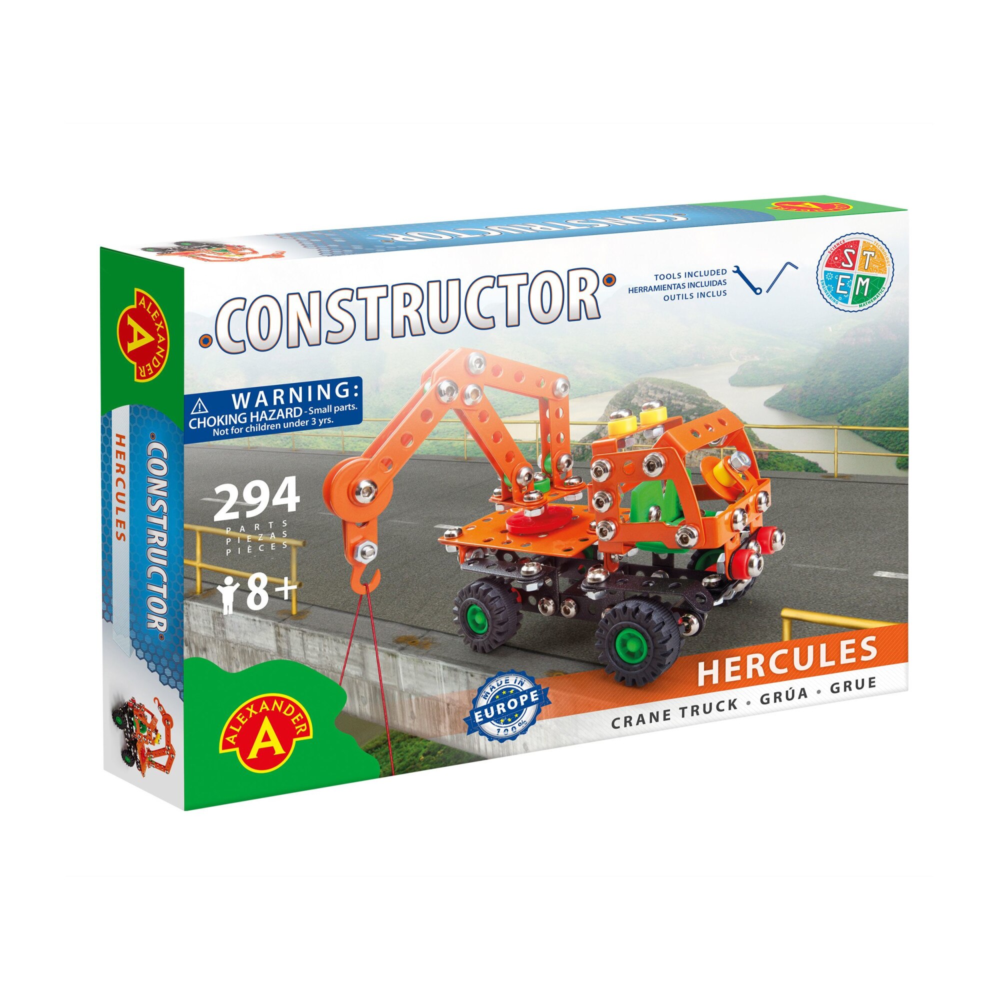 Set constructor, 294 piese metalice macara Hercules