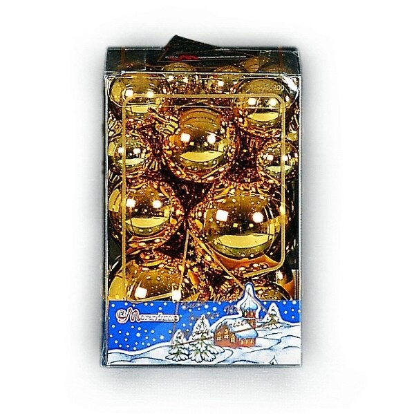 Set 27 globuri 30/40/50/60mm metalizat aur