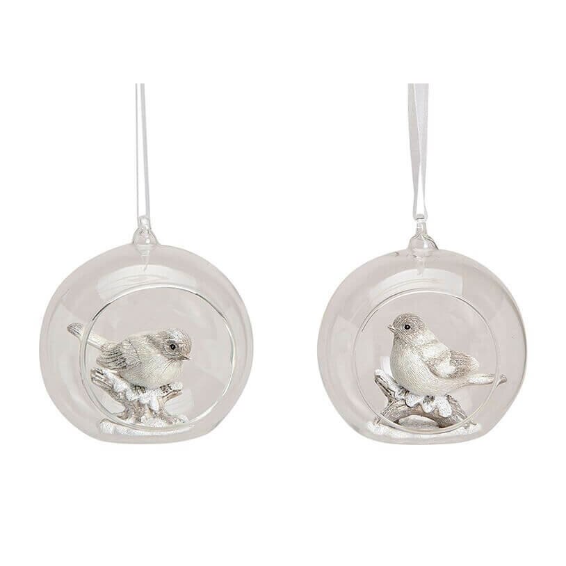 Set 2 ornamente pentru bradul de Craciun 9 x 8 x 9 cm