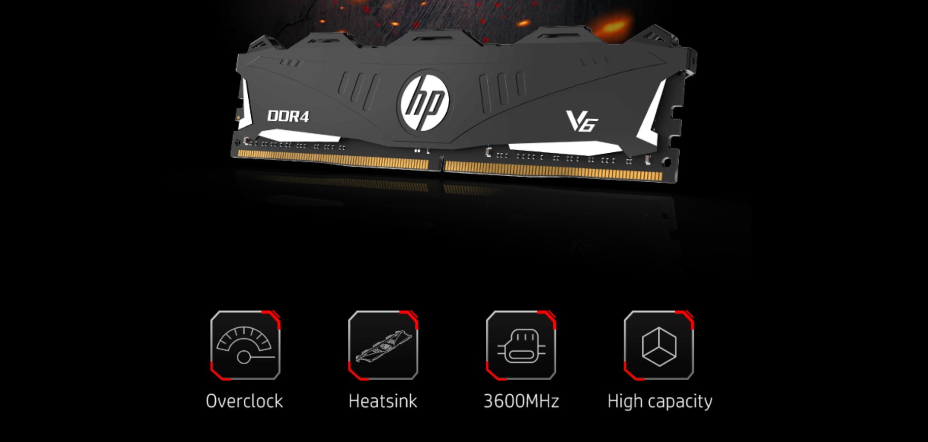 Памет HP V6 Series, 8GB DDR4, 3600MHz CL18 - EMAG.bg