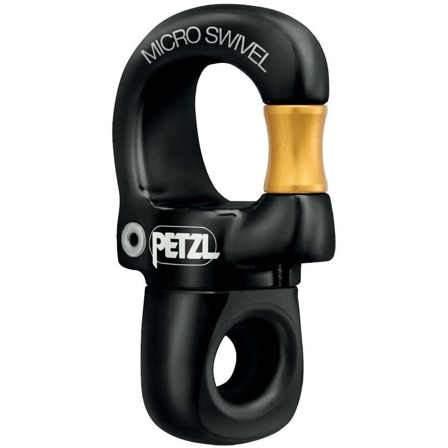 Pivot compact, Petzl, Negru, 10 x 2 x 6 cm
