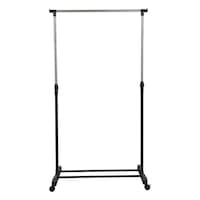 Cuier Mobil Sani Dolfo, 75.5/43/159 cm, Inox / Plastic Negru