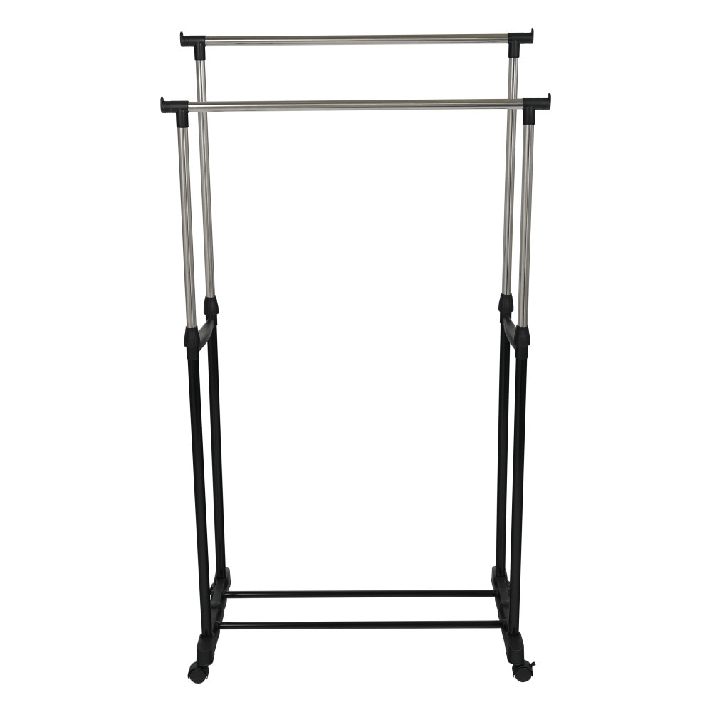 Cuier Mobil Sani Oliver, 80/43/150 cm, Inox / Plastic Negru