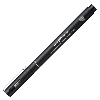 Liner UNI PIN12-200S, 1.2mm, pe baza de apa, negru Liner UNI PIN12-200S, 1.2mm, pe baza de apa, negru