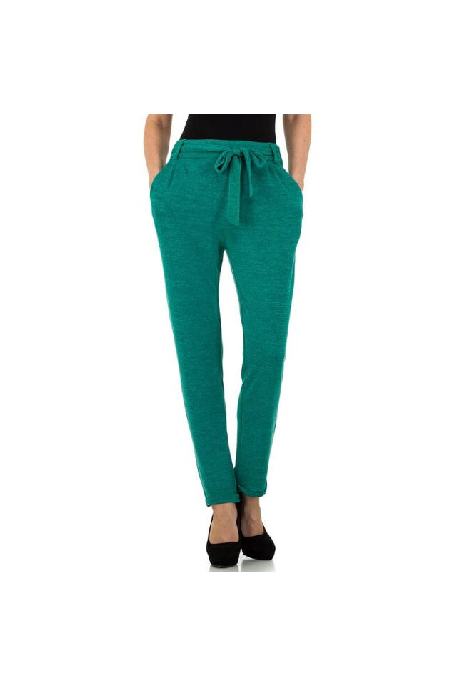 Pantaloni Julie P509 culoare verde, Verde
